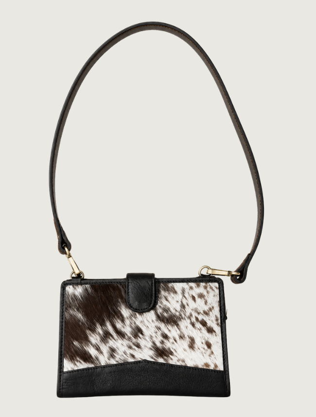 Mavericks Cowhide & Leather Crossbody Clutch
