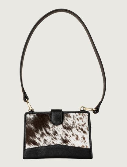 Mavericks Cowhide & Leather Crossbody Clutch
