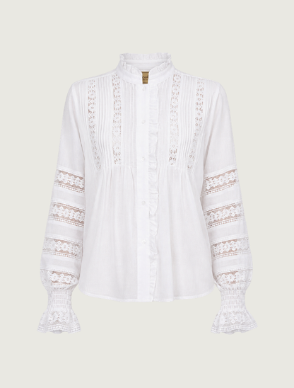 Scully Women's White Lace Blouse