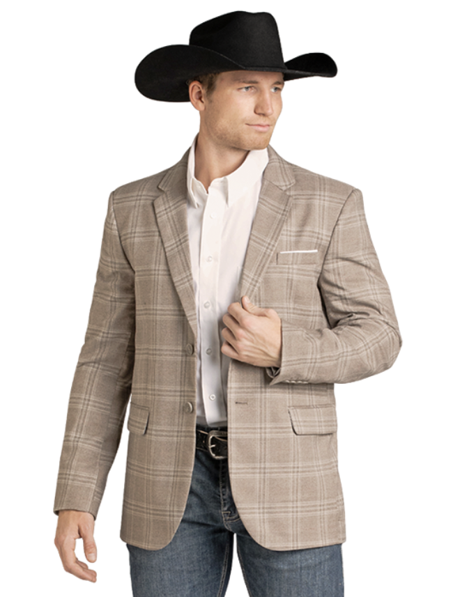 Rock & Roll Denim Men's Plaid Sport Coat