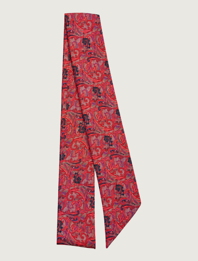 Wyoming Traders Skinny Paisley Silk Wild Rag