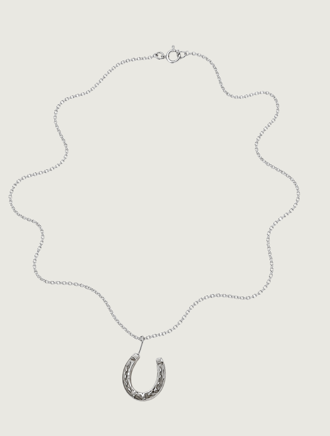Kabana Sterling Silver Large Horseshoe Pendant