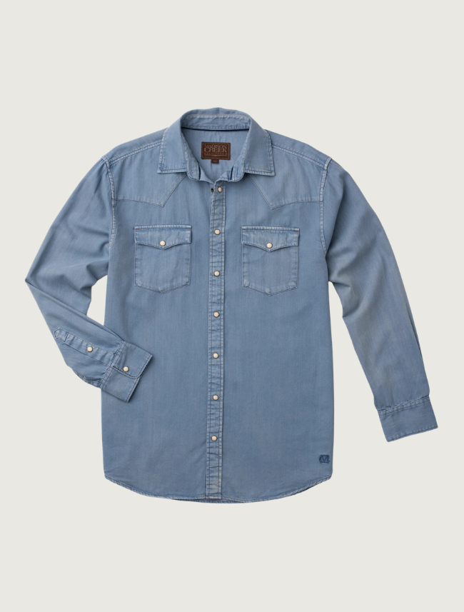 Madison Creek Bisley Western Shirt in Blue