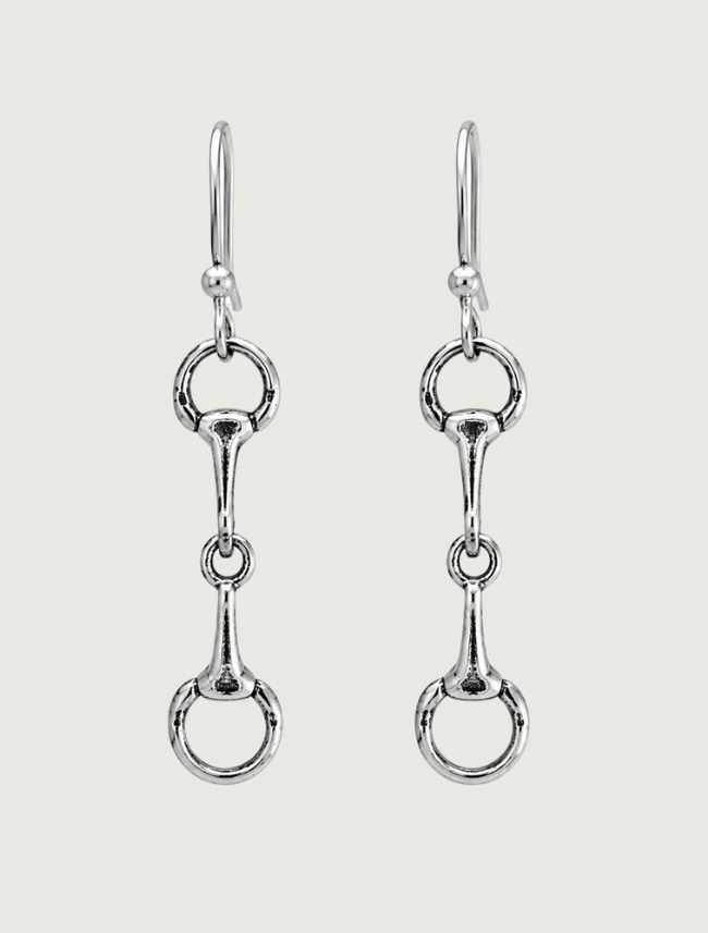 Kabana Sterling Silver Small French Wire Snaffle Earrings