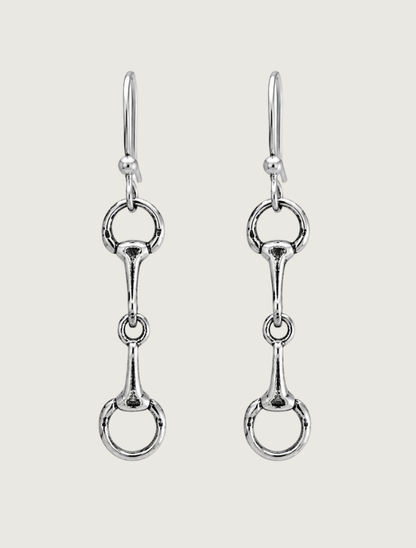 Kabana Sterling Silver Small French Wire Snaffle Earrings