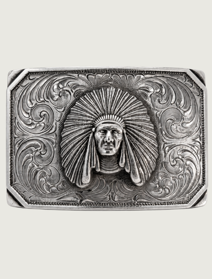 Max Lang Sterling Silver Chief Belt Buckle