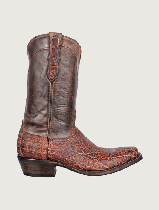 Black Jack Vintage Elephant Cowboy Boots in Chestnut