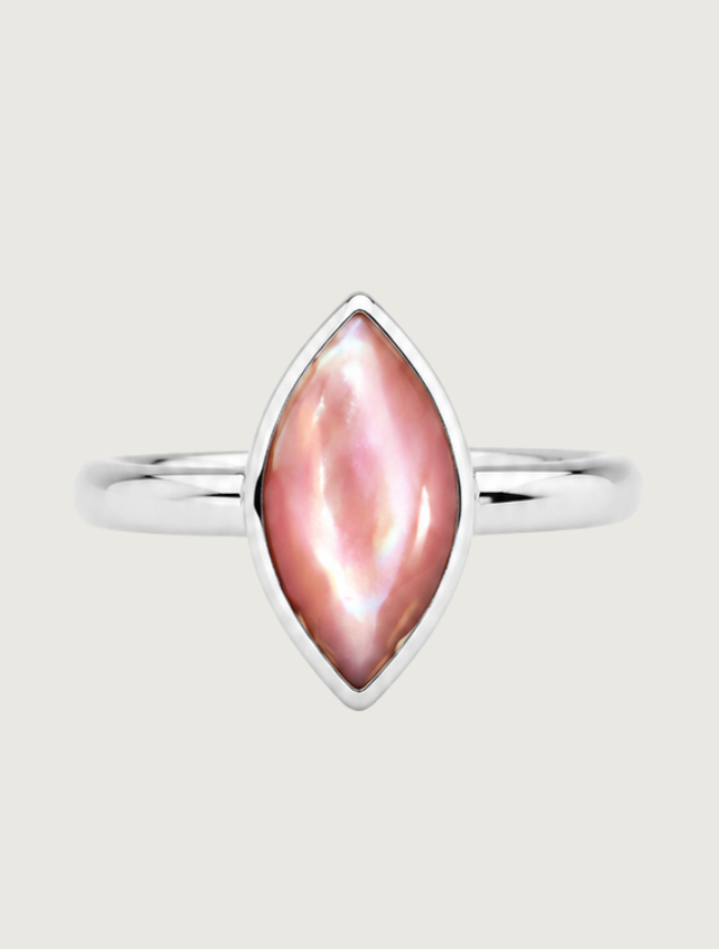 Kabana RP Sterling Silver & Pink Mother of Pearl Ring