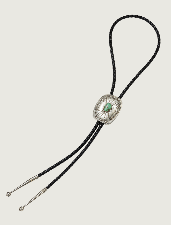 Jolene Begay Sterling Silver & Turquoise Bolo Tie