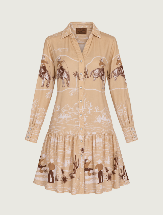 Lovlei Ranch Dakota Dress in Desert