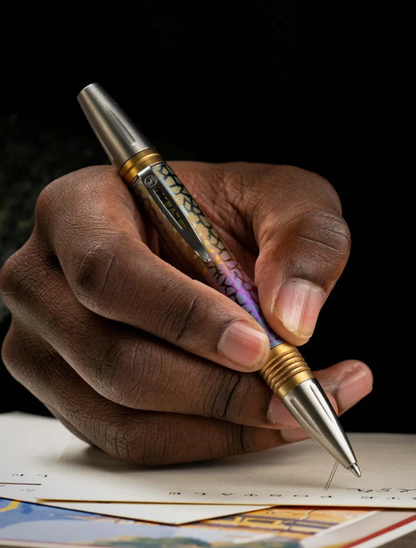 William Henry Stainless Steel and Anodized Titanium Executive Pen