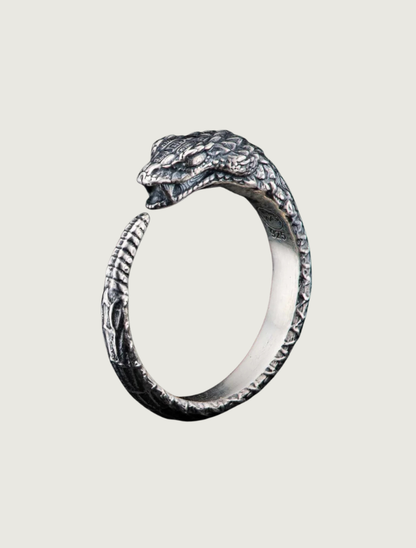 William Henry 'Glispa' Sculpted Sterling Silver Snake Ring