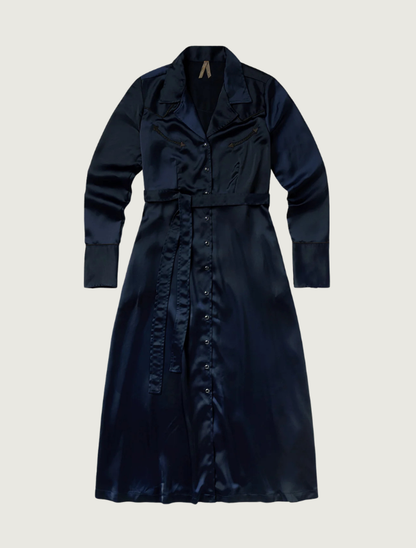 Stetson Navy Satin Western Dress