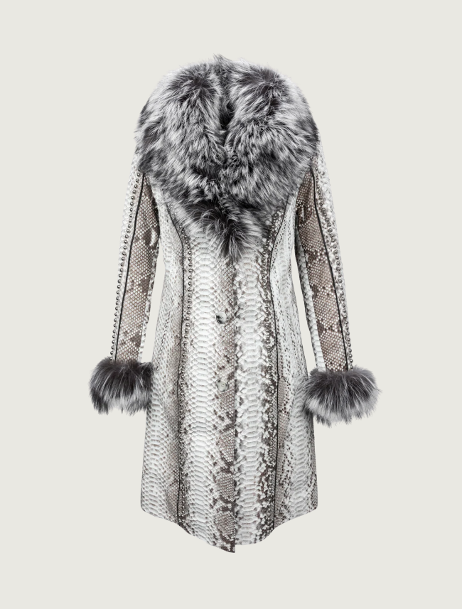 Pinto Ranch Gray Python Coat