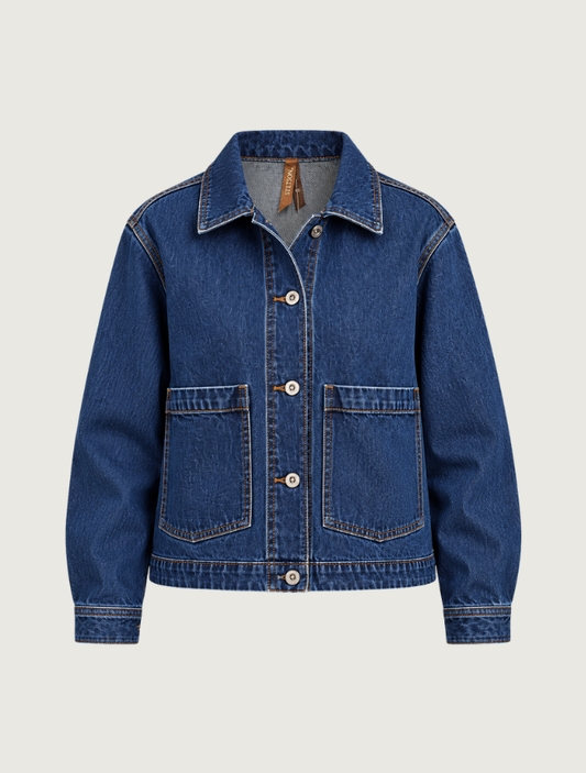Stetson Dark Wash Cropped Denim Jacket