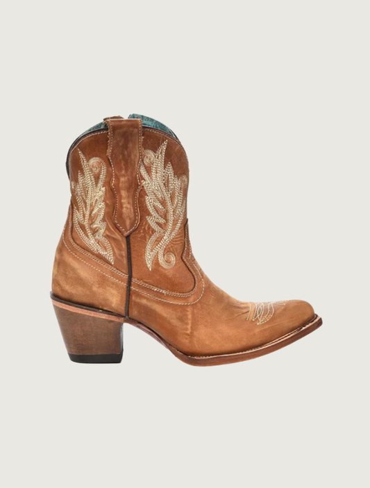 Corral Tan Snip Toe Ankle Boot