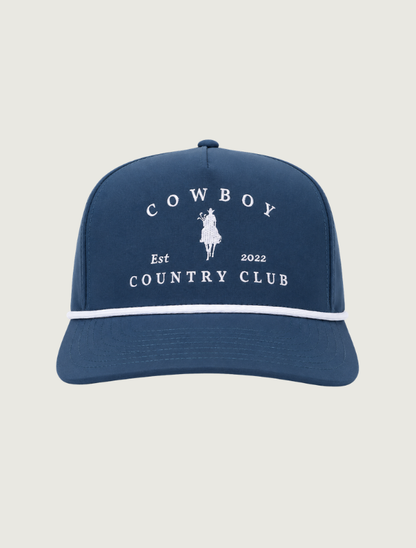 Cowboy Country Club Horse Roped Hat in Navy