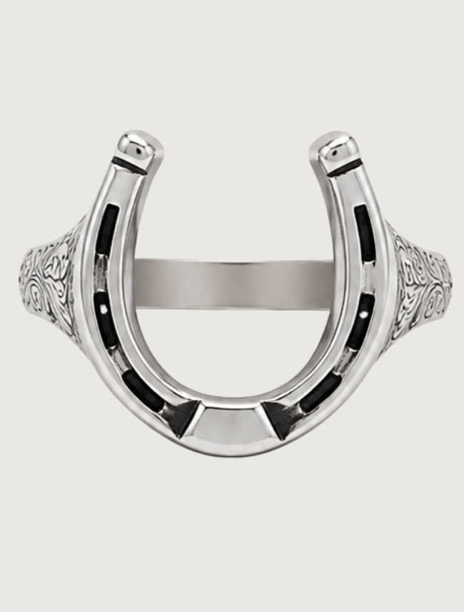 Kabana Sterling Silver Large Horseshoe Ring
