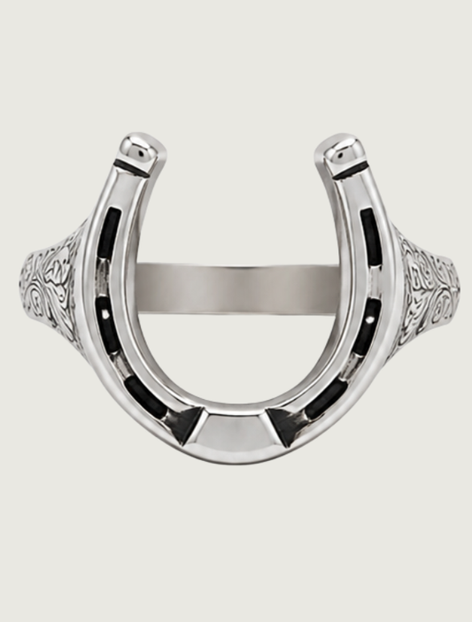 Kabana Sterling Silver Large Horseshoe Ring
