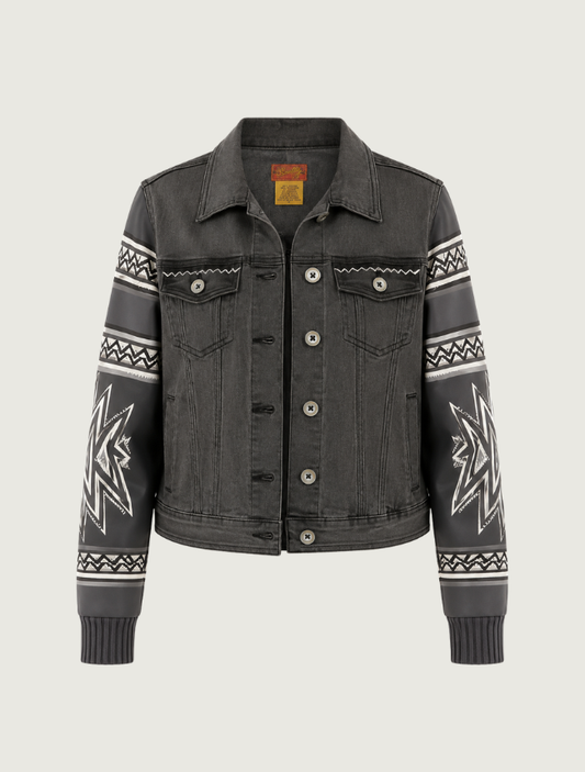 Scully Women's Sweater Sleeve Denim Jacket