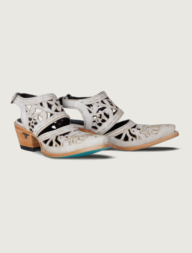 Lane Boots Robin Cut Out Slingback Mules in Ceramic Crackle