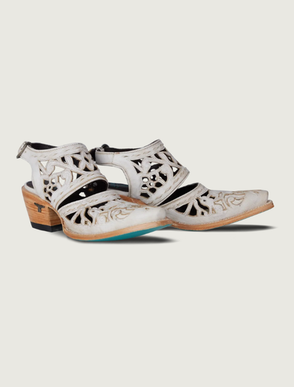 Lane Boots Robin Cut Out Slingback Mules in Ceramic Crackle