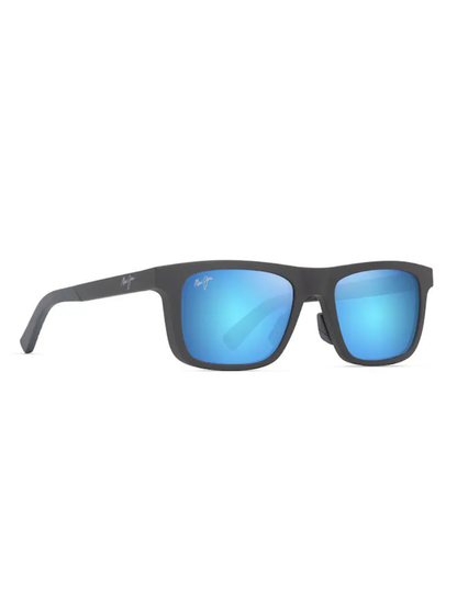 Maui Jim Moaka in Matte Solid Grey / Blue Hawaii