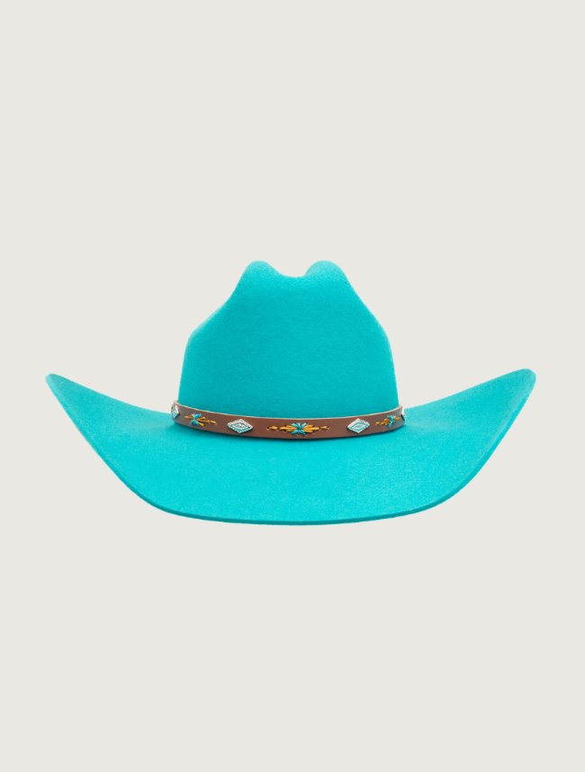 Stetson Lone Ridge Wool Felt Cowboy Hat in Turquoise