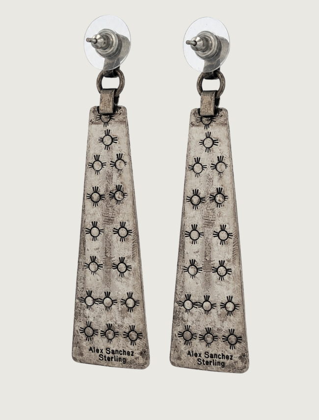 Alex Sanchez Sterling Silver & Turquoise Earrings