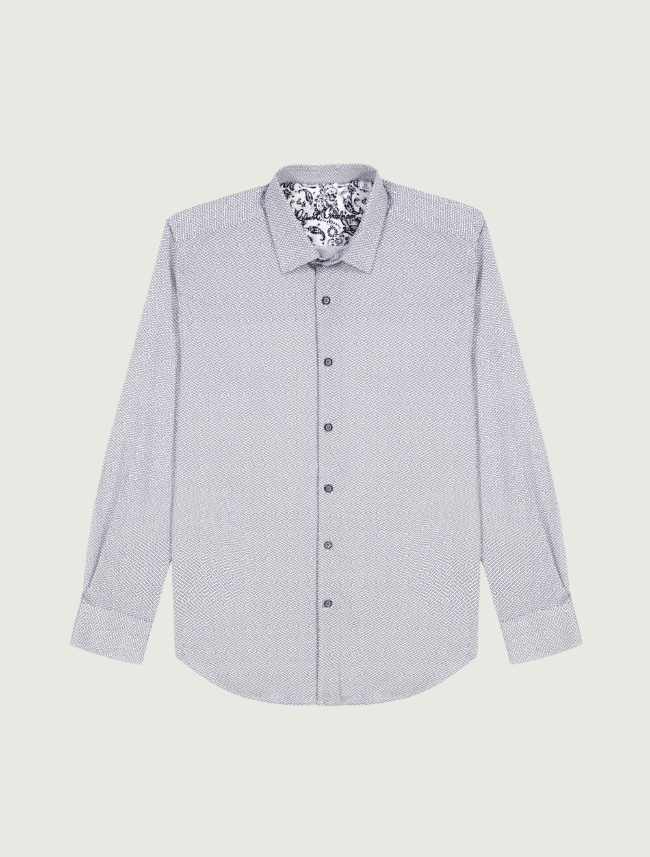 Robert Graham Men's Cheslyn Long Sleeve Button Down Knit Shirt