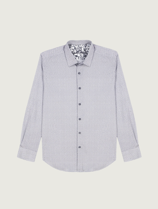 Robert Graham Men's Cheslyn Long Sleeve Button Down Knit Shirt