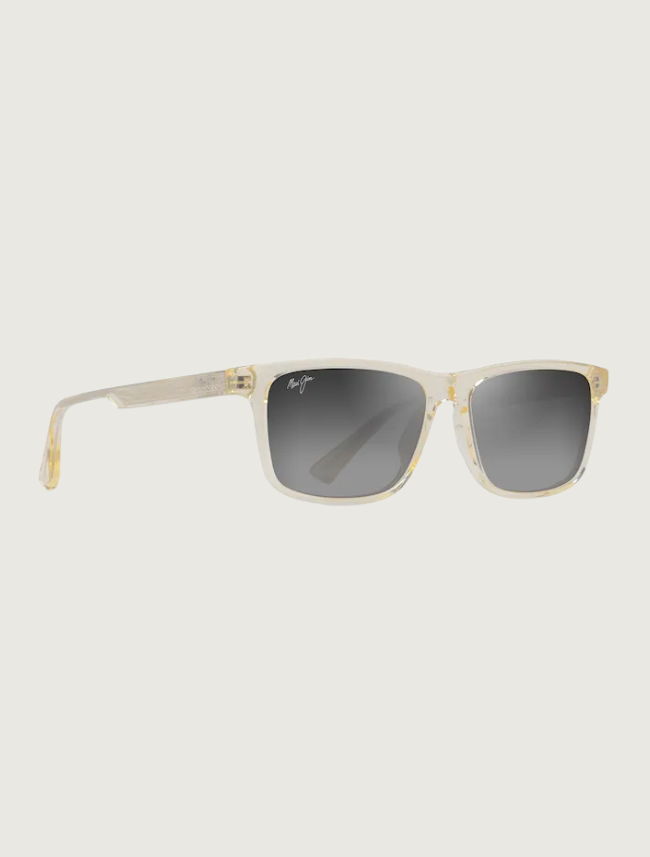Maui Jim 'Okina in Neutral Grey / Shiny Transparent Light Yellow