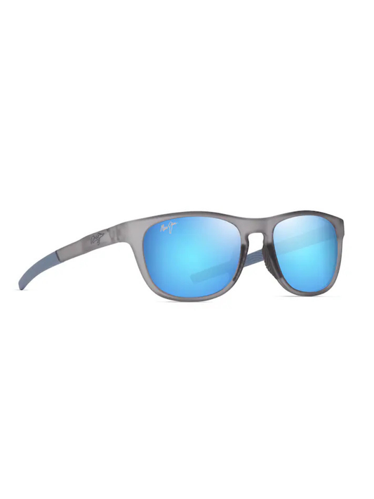 Maui Jim Melemele in Matte Transparent Grey / Blue Hawaii