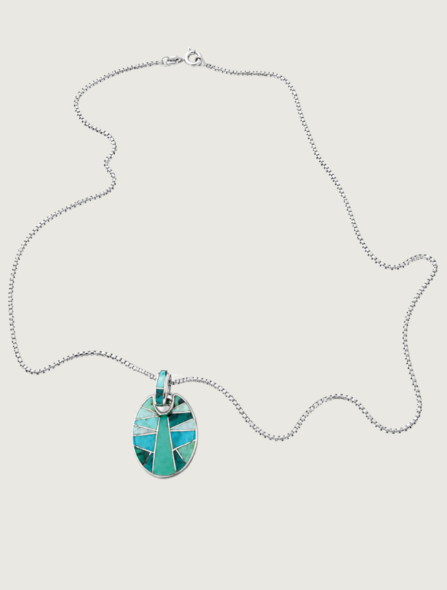 Silver Inlay Pendant