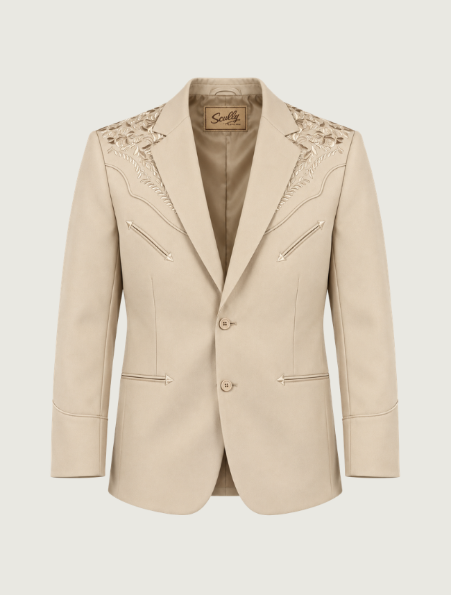 Scully Men's Embroidered Western Blazer