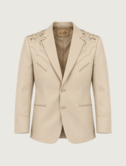 Scully Men's Embroidered Western Blazer