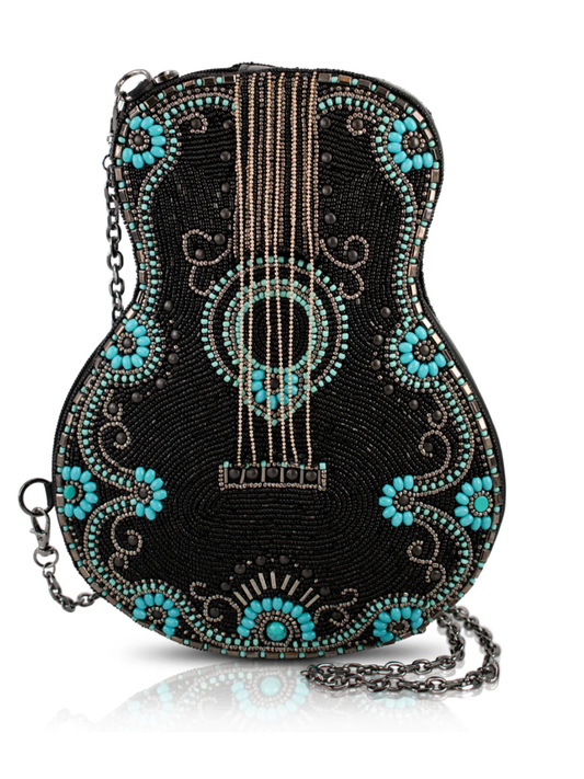 Mary Frances "Turquoise Tune" Crossbody Handbag