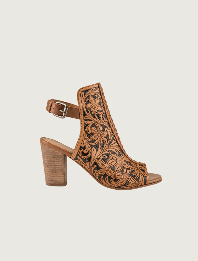 Myra Dodge Town Open-Heel Booties