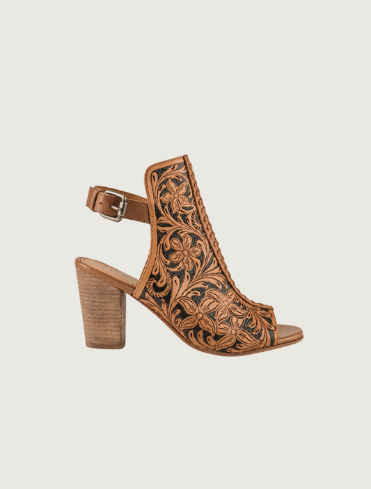 Myra Dodge Town Open-Heel Booties