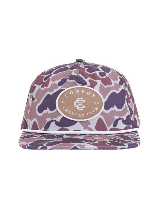 Cowboy Country Club Camo Patch Hat
