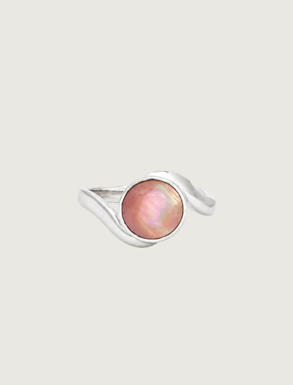 Kabana RP Sterling Silver & Pink Mother of Pearl Ring