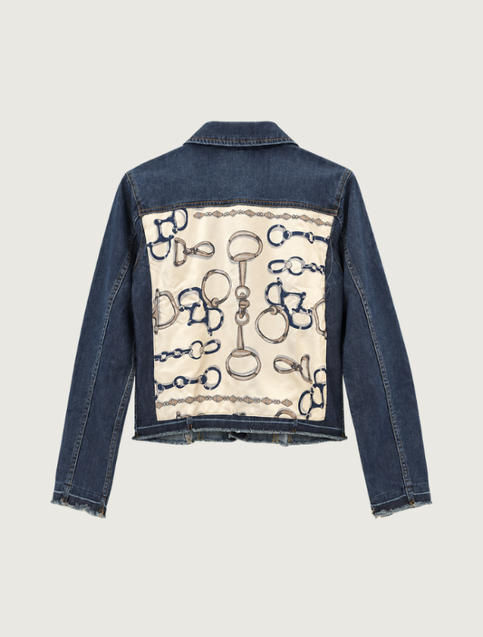Stacy Bradley Design Blue Bit Dark Denim Jacket