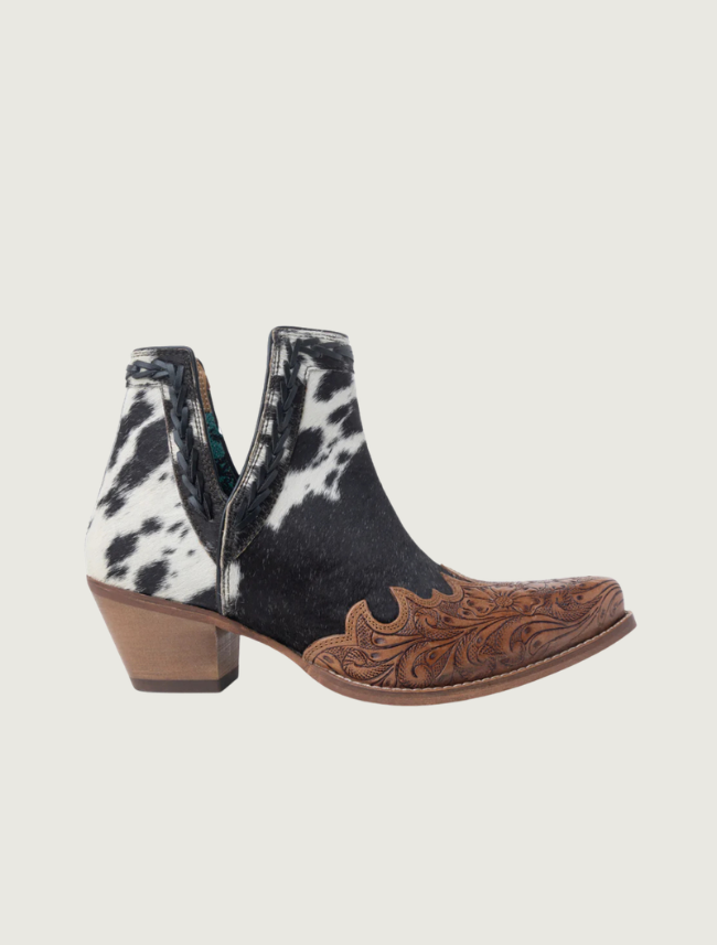 Myra Georgina Hair-On Hide Booties