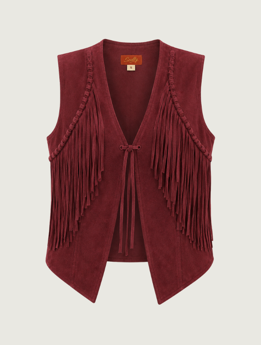 Scully Women's Suede Fringe Vest