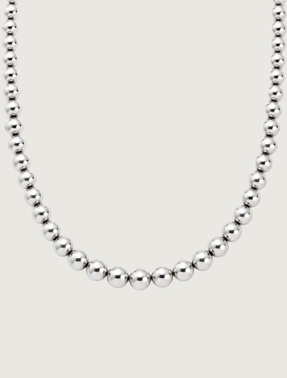 Sterling Silver Beaded Necklace