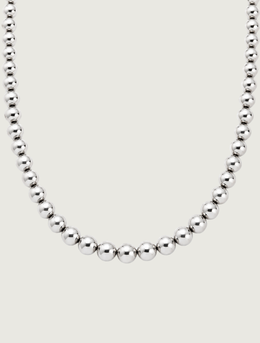 Sterling Silver Beaded Necklace