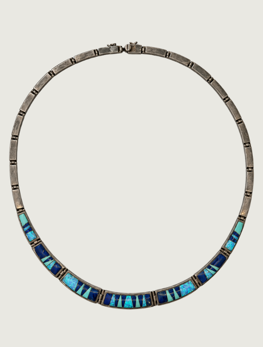 Ferris Sterling Silver Inlay Necklace