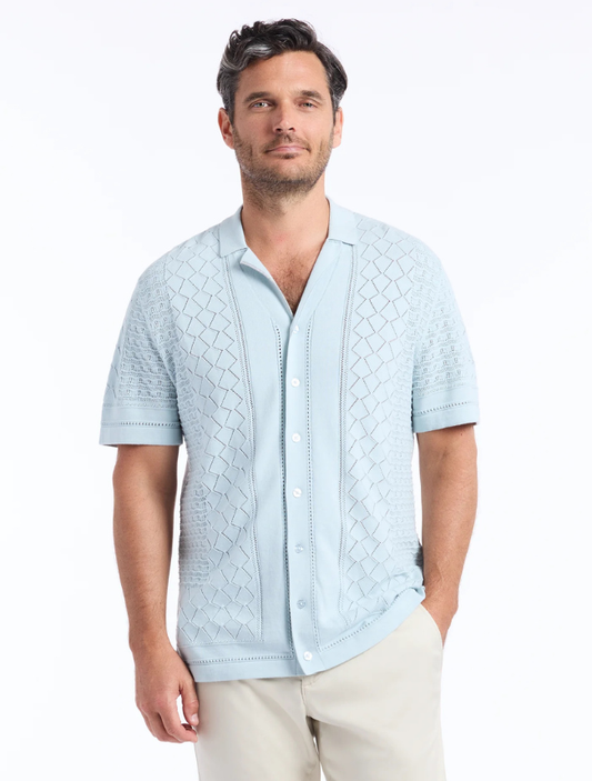 Robert Graham Men's Delmar Short Sleeve Sweater