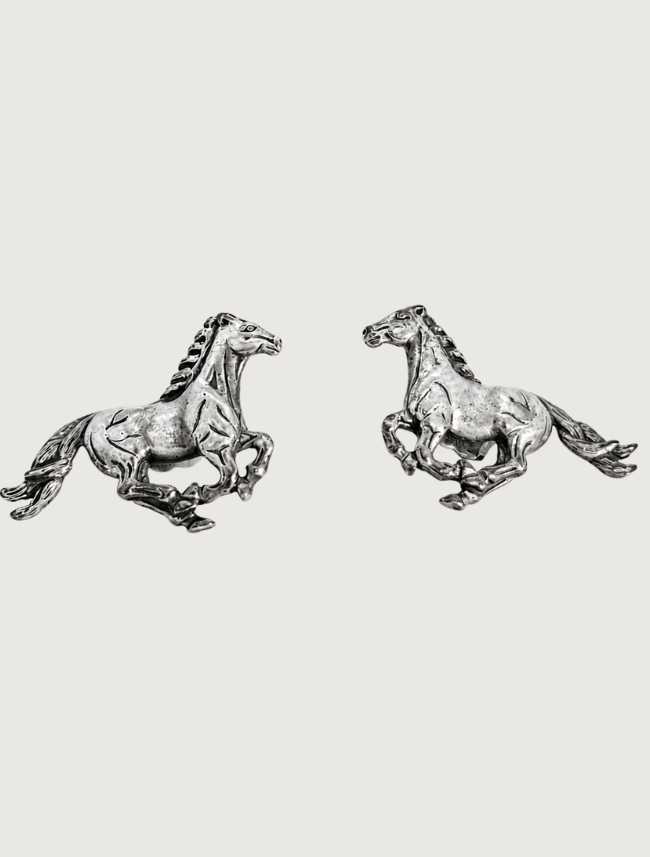 Kabana Sterling Silver Horse Stud Earrings