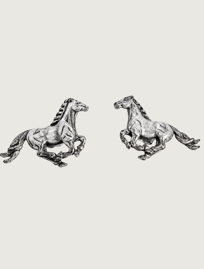 Kabana Sterling Silver Horse Stud Earrings